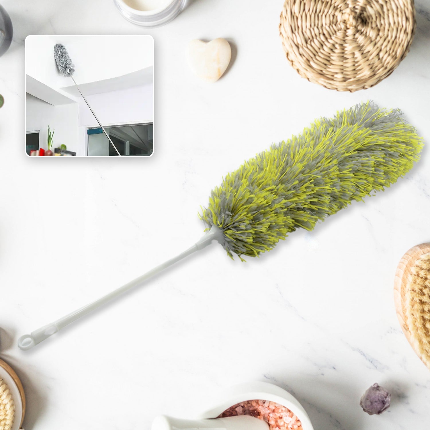8862 Long Handle, Microfiber Duster for Cleaning, Microfiber Hand Duster Washable Microfiber Cleaning Tool Extendable Dusters for Cleaning Office, Car, Computer, Air Condition, Washable Duster (62Cm) 8862 Long Handle, Microfiber Duster for Cleaning, Microfiber Hand Duster Washable Microfiber Cleaning Tool Extendable Dusters for Cleaning Office, Car, Computer, Air Condition, Washable Duster (62Cm)